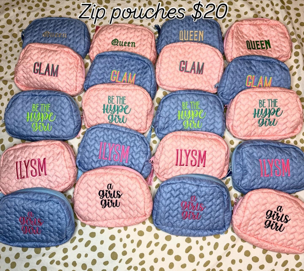 Embroidered pouch