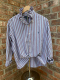 Red White and Blue Ruffle collar Oxford Ralph Lauren
