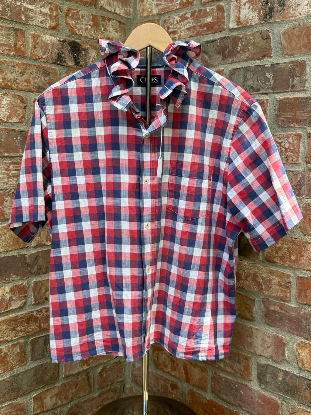 Short sleeve reworked oxford Size Large