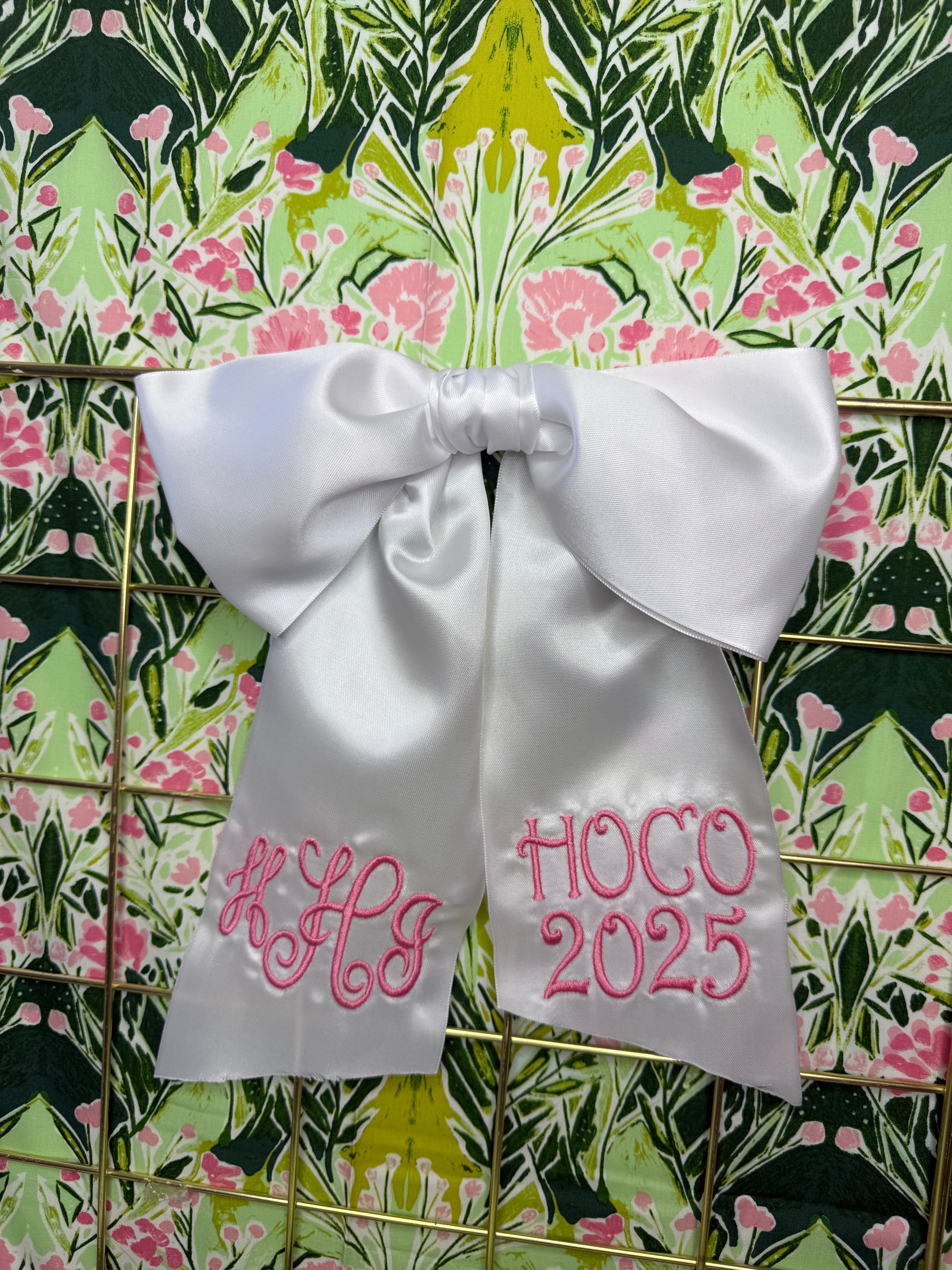 Bouquet embroidered ribbon Single Tail