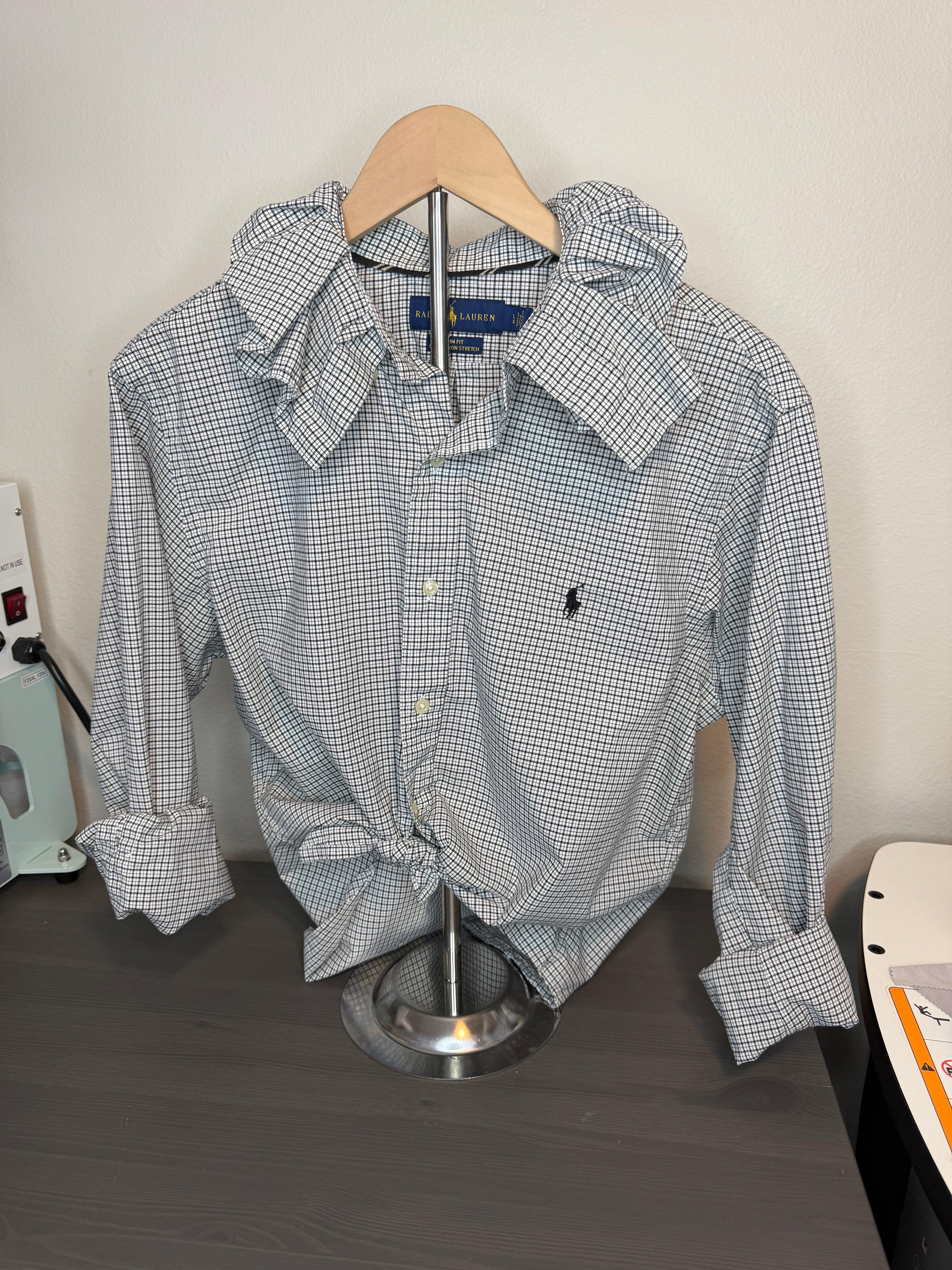 Ruffle Collar Polo