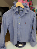 Ruffle collar oxford