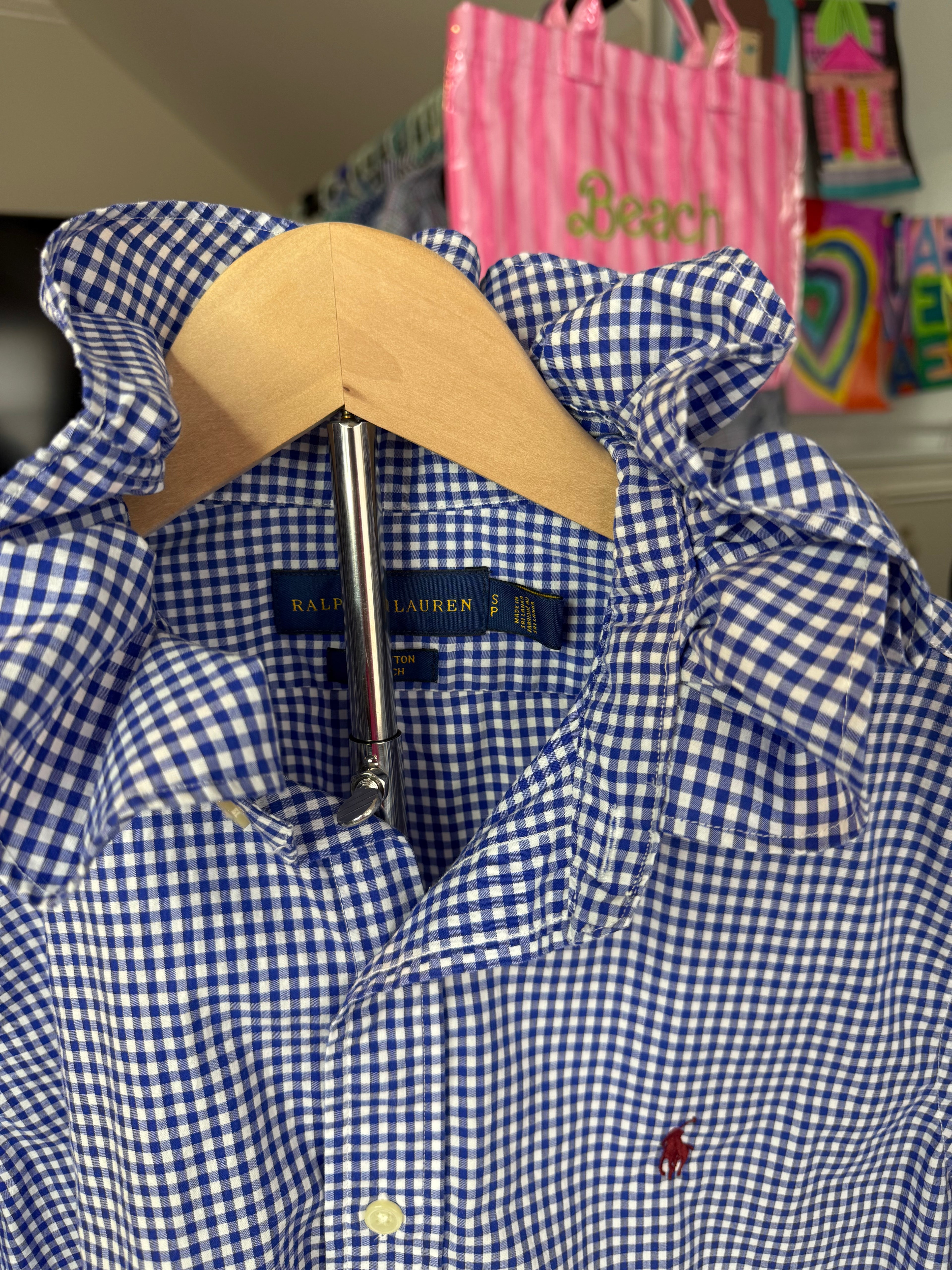 Ruffle collar oxford