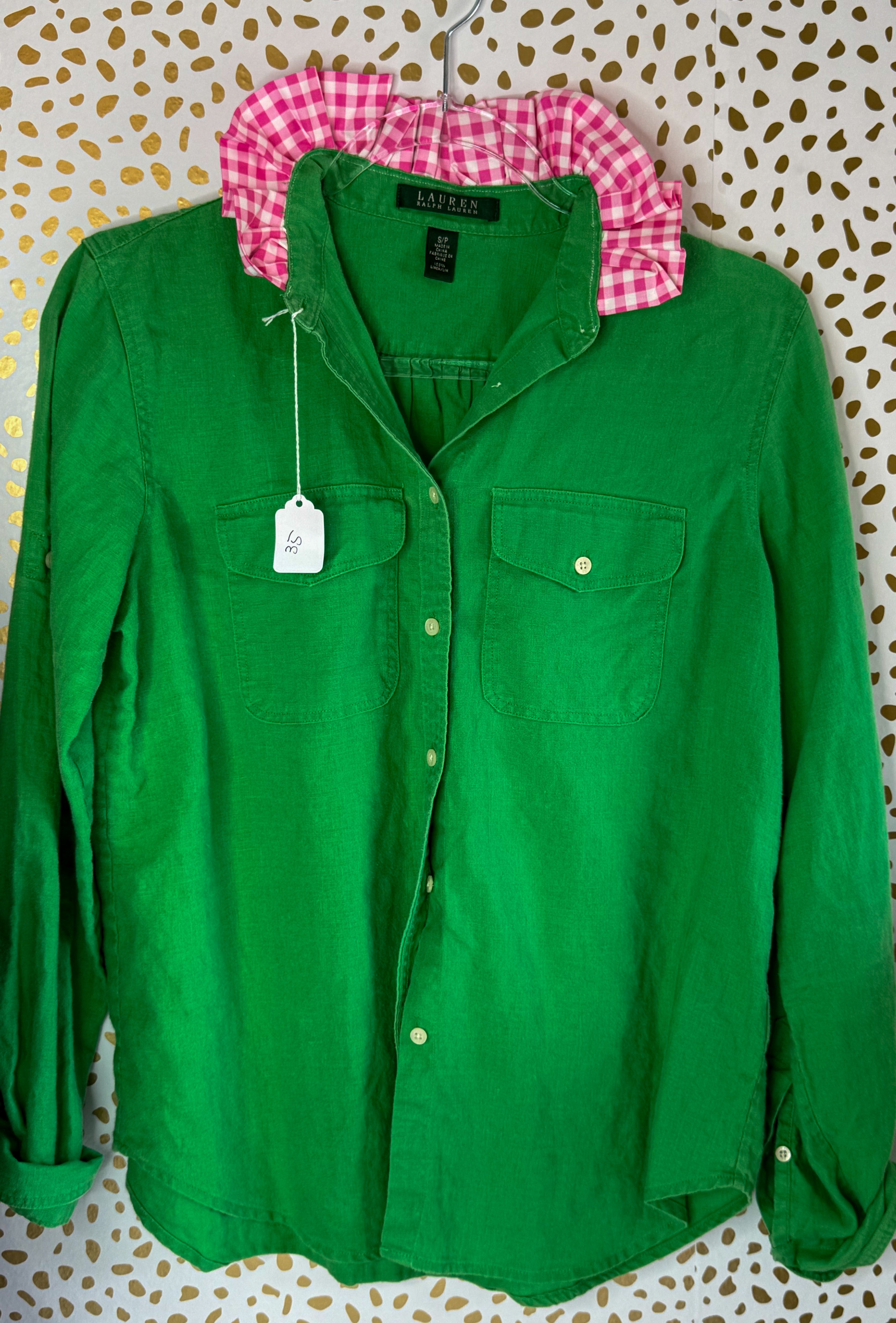 Green Linen Ralph Lauren