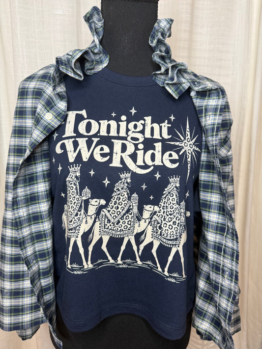 Christmas Tee Tonight We Ride