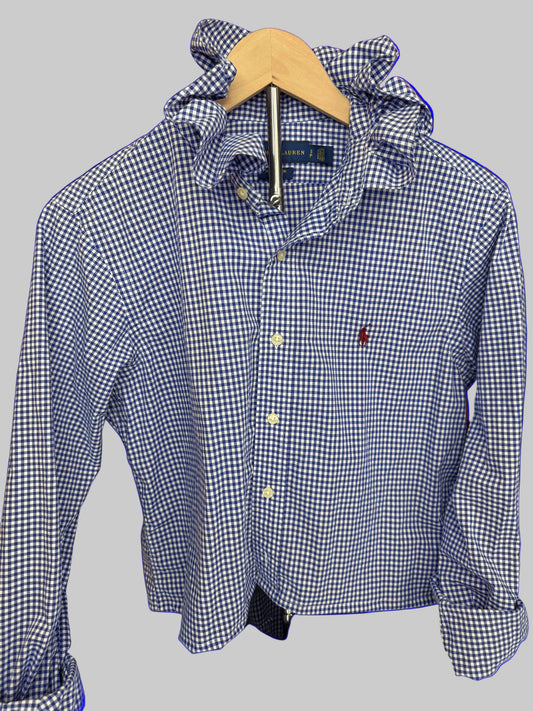 Ruffle collar oxford