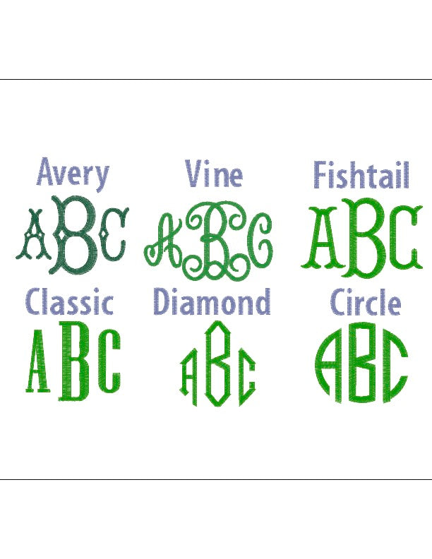 Bouquet embroidered ribbon Single Tail